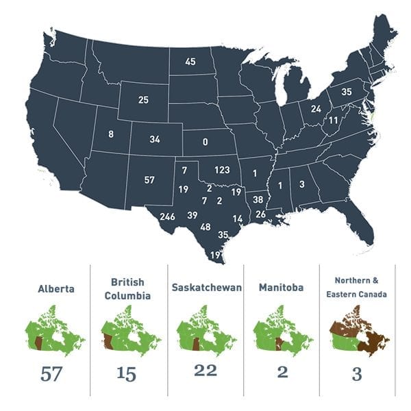June 2017 active drilling rigs