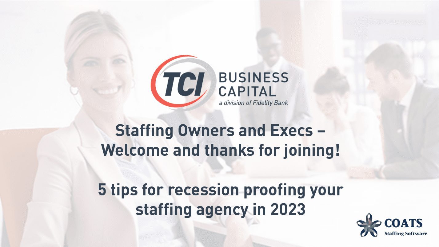 Staffing Agency Welcome Slide
