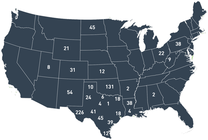 April 2017 active drilling rigs
