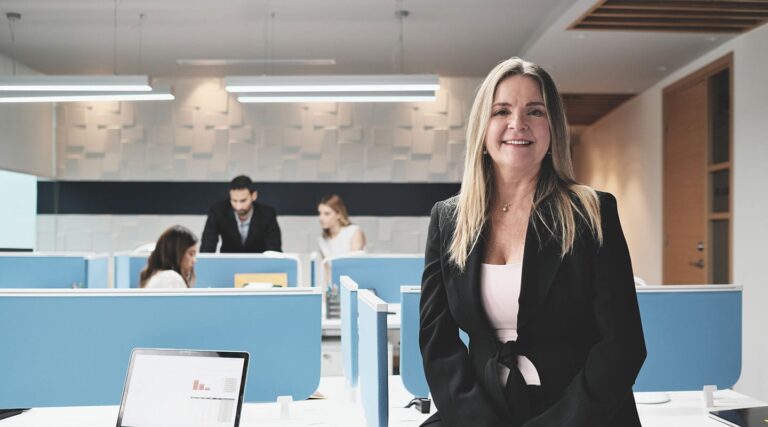 Woman in office setting
