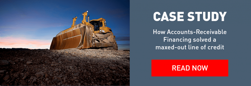 Accounts-receivable financing and invoice factoring for a pipeline contractor