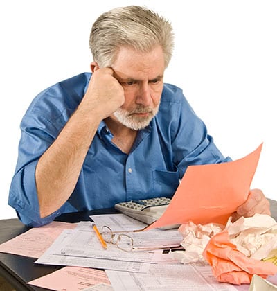 working on small business taxes