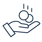 Customer pays the invoice and we pay the remaining balance.